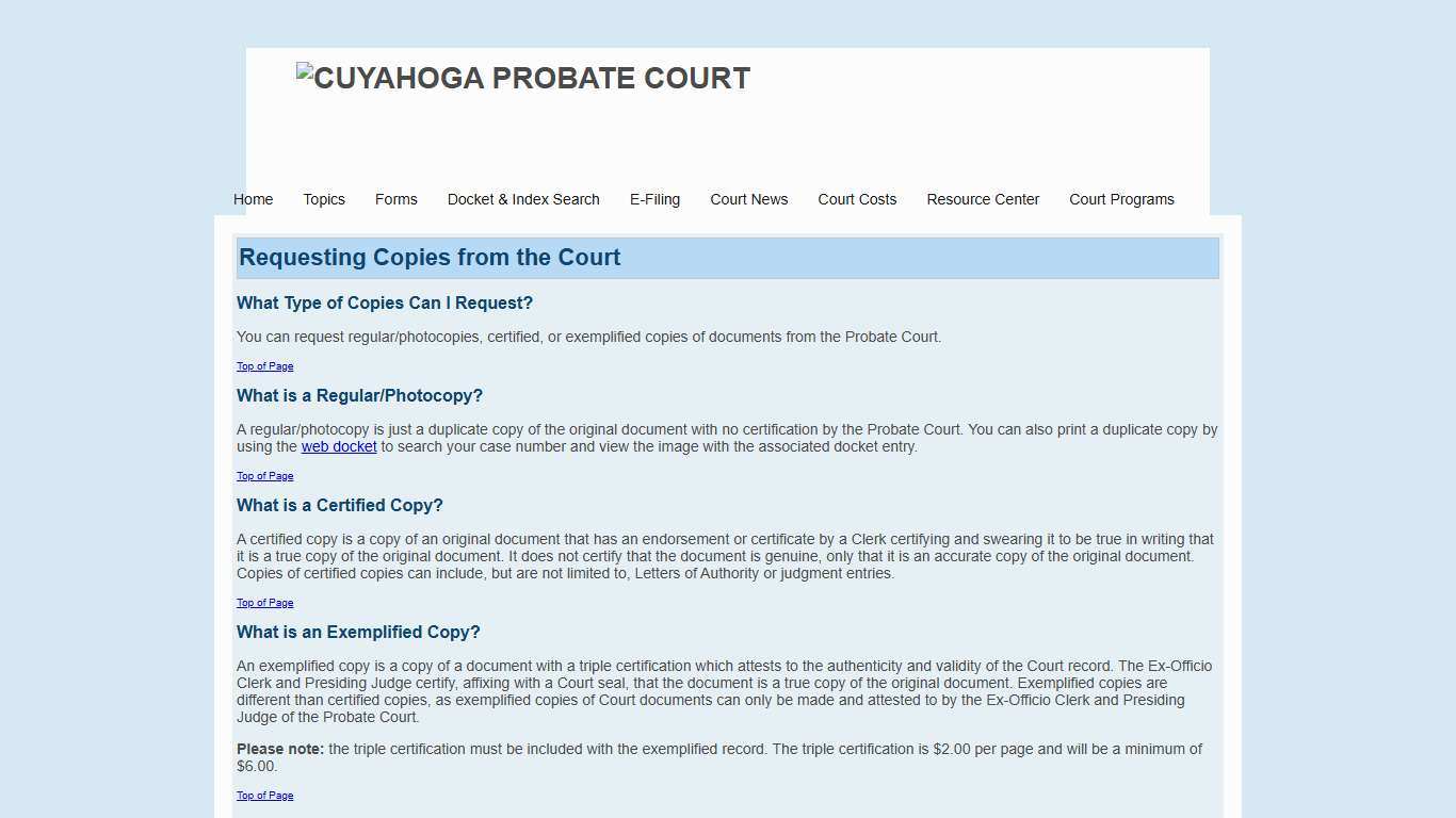 Cuyahoga County Probate Court