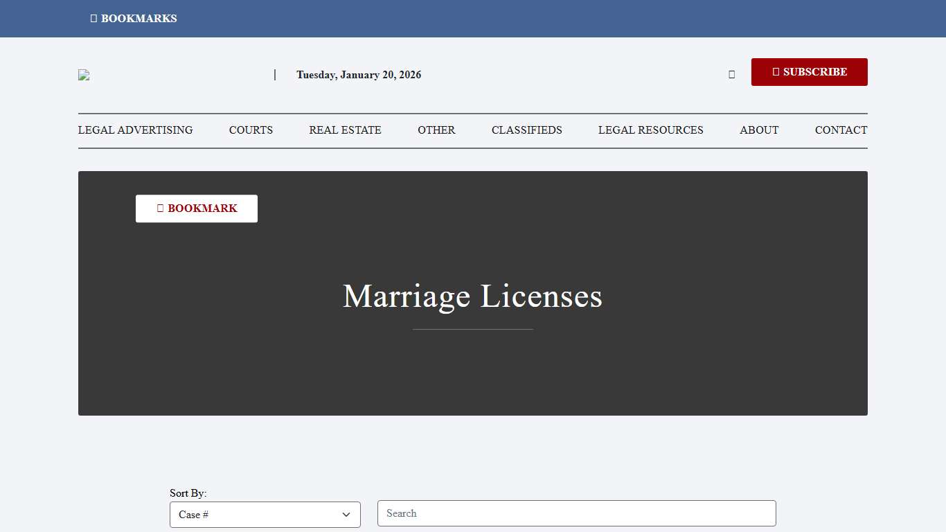 Marriage Licenses Cuyahoga County | Daily Legal News