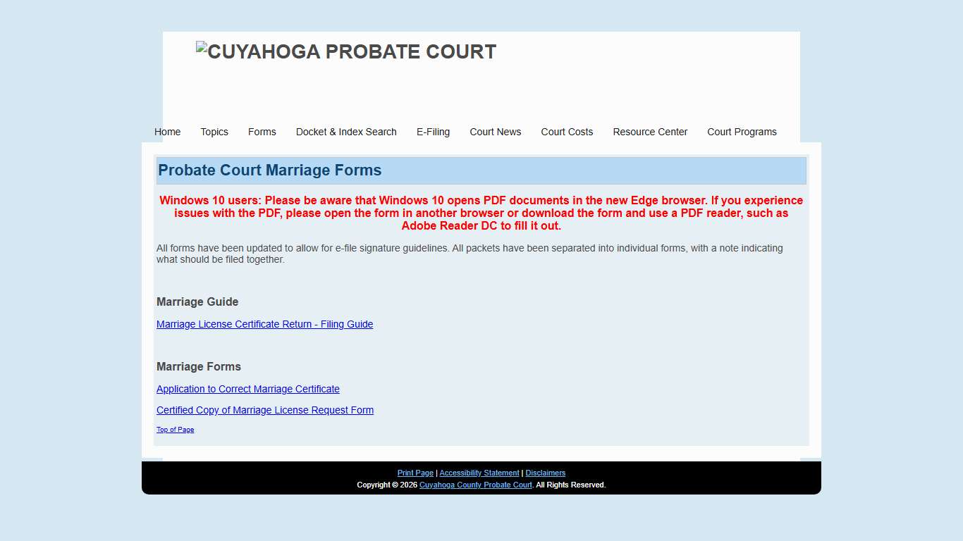Cuyahoga County Probate Court